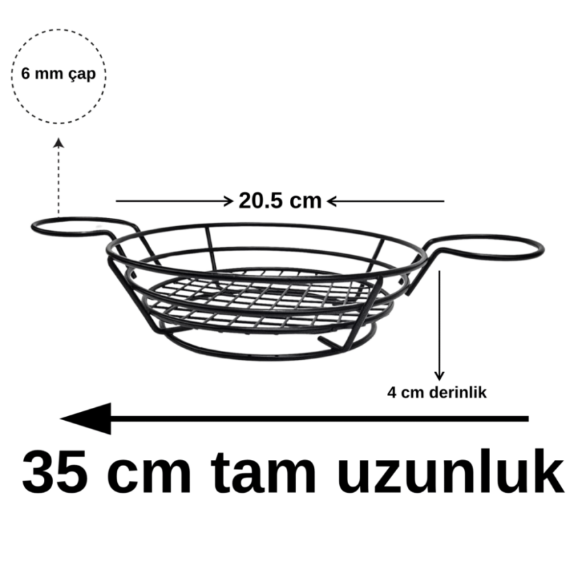 ÇETMAN METAL SOSLUKLU HAMBURGER VE PATATES KIZARTMASI SUNUM SEPETİ - 4
