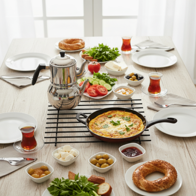  ÇOK AMAÇLI ISIYA DAYANIKLI METAL TENCERE, TAVA, FIRIN TEPSİSİ VE ÇAYDANLIK ALTLIĞI (NİHALE) - 2