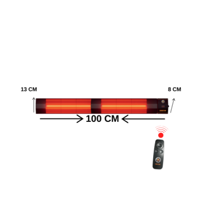 SUNSTAR DIŞ MEKAN HALOJEN ELEKTİRİKLİ SOBA İNFRARED ISITICI 4000W KUMANDALI - 3