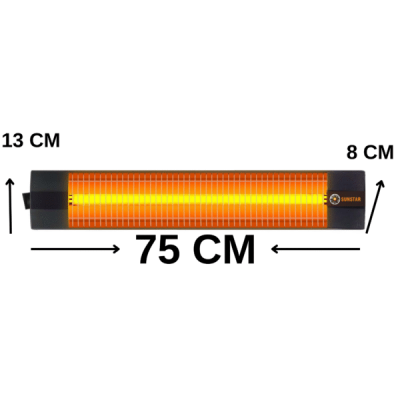 SUNSTAR INFRARED İÇ MEKAN TERMOSTATLI ISITICI 2500W - 2